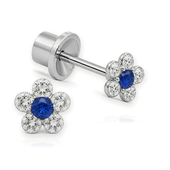 Flor Zafiro · 24FB · vista principal · Miss Earrings