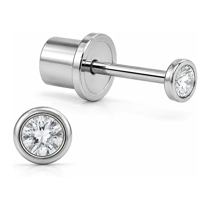 Bezel Lunar · Z19 · vista principal · Miss Earrings